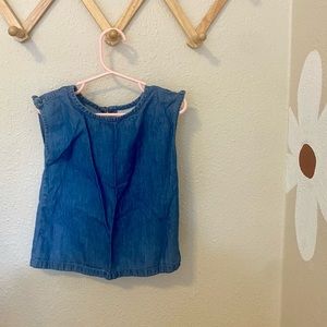 OshKosh 4T girls chambray jean shirt